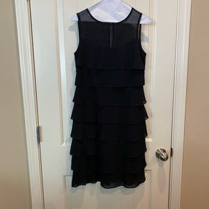 Ruffled Black Dress